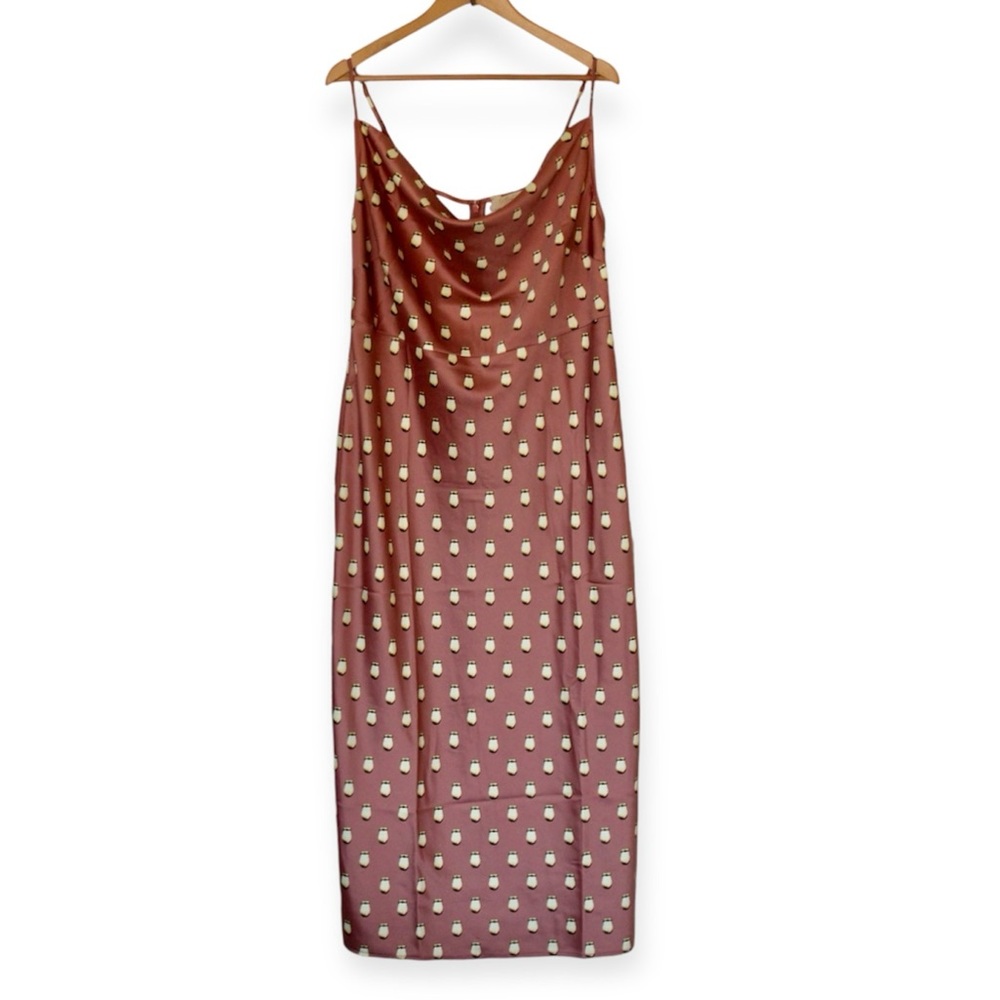 B.YELLOWTAIL Elk Ivory Cowl Neck Dress (1X)